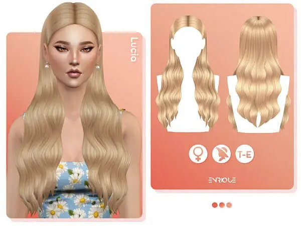 Lucia Hairstyle by EnriqueS4 ~ The Sims Resource for Sims 4