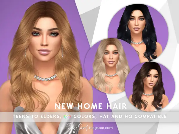 New Home Hair ~ Sonya Sims for Sims 4