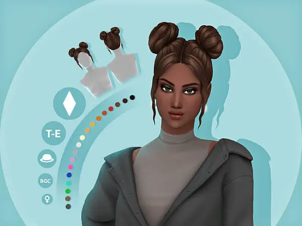 Rae Hairstyle by simcelebrity00 ~ The Sims Resource for Sims 4