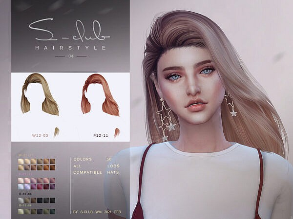 S Club`s Hair 202104 ~ The Sims Resource for Sims 4