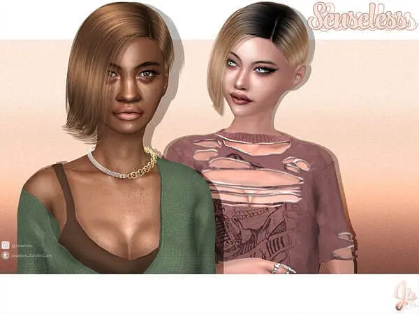 Senseless Hairstyle by JavaSims ~ The Sims Resource for Sims 4