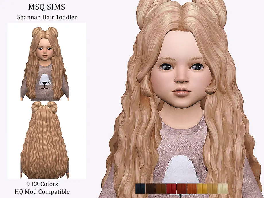 Shannah Hair Toddler The Sims Resource Sims 4 Hairs