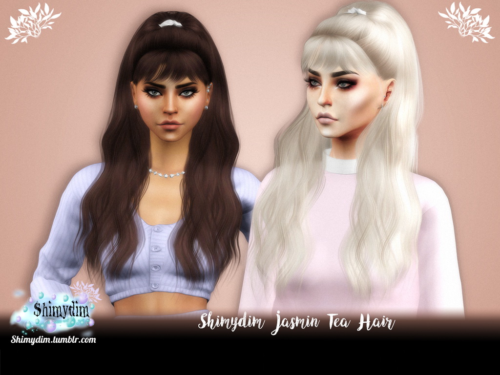 Jasmin Tea Hair Shimydim Sims 4 Hairs