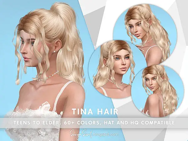 Tina Hairstyle by SonyaSims ~ Welcome To The Jungle for Sims 4
