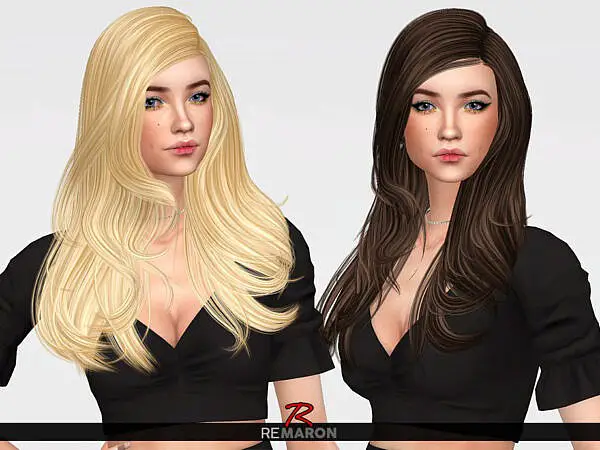 Inaya Hair Retextured by remaron ~ The Sims Resource for Sims 4
