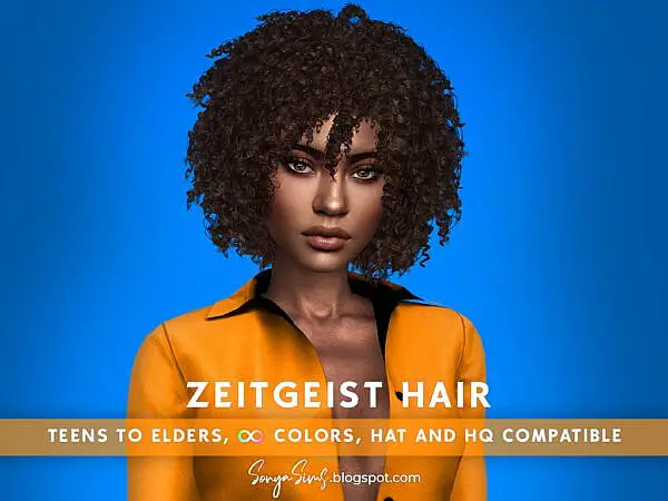 Zeitgeist Hair ~ Sonya Sims for Sims 4