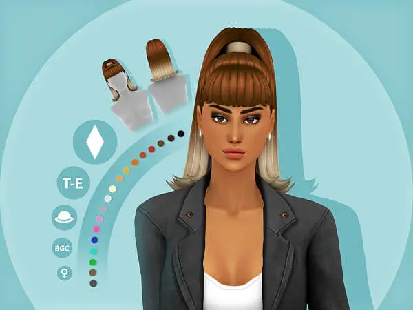 Ari Hair by simcelebrity00 ~ The Sims Resource for Sims 4