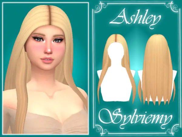 Ashley Hair by Sylviemy ~ The Sims Resource for Sims 4