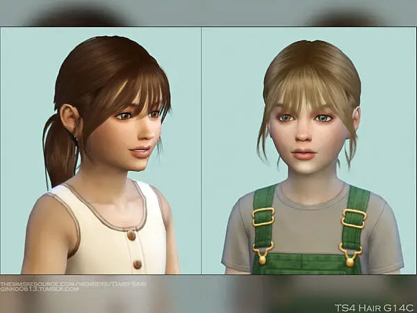 DaisySims Child Hair G14C ~ The Sims Resource for Sims 4