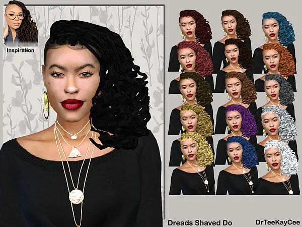 Dreads Shaved Do Hair by drteekaycee ~ The Sims Resource for Sims 4