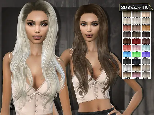 Hairstyle 11 Ronya by sims2fanbg  ~ The Sims Resource for Sims 4