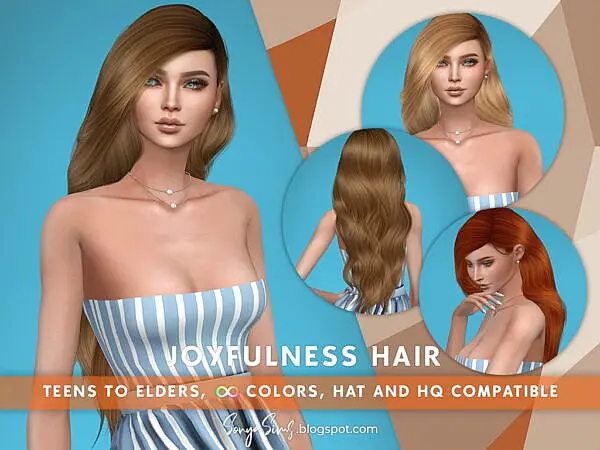 Joyfulness Hair ~ Sonya Sims for Sims 4