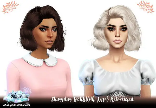 LeahLillith`s Aysel Hair Retextures ~ Shimydim for Sims 4