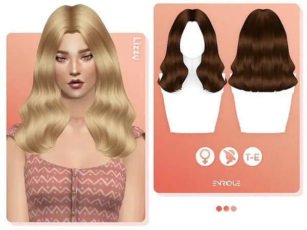 Lizzy Hairstyle by EnriqueS4 ~ The Sims Resource for Sims 4