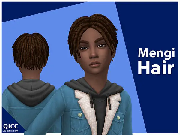 Mengi Hairstyle by qicc ~ The Sims Resource for Sims 4