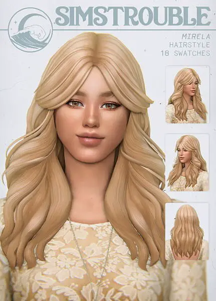 Mirela Hair ~ Simstrouble for Sims 4