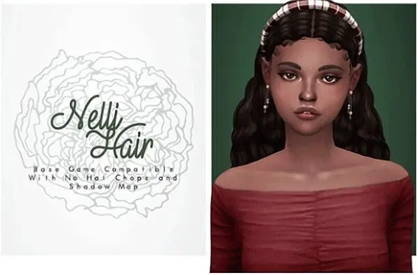 Nelli Hair ~ Isjao for Sims 4