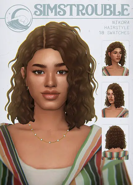 Nikora Hair ~ Simstrouble for Sims 4