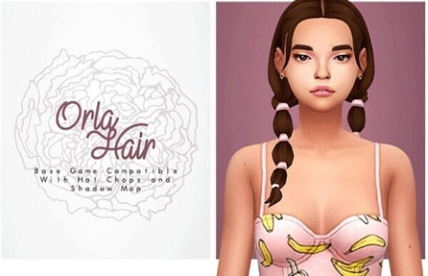 Orla Hair ~ Isjao for Sims 4