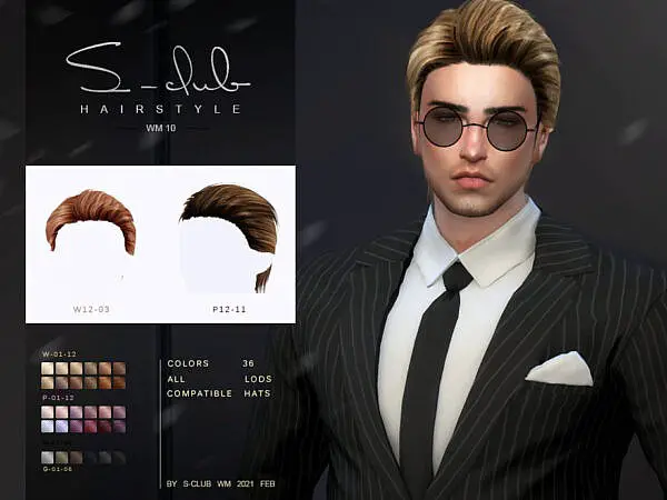 S Club Hair 20210 ~ The Sims Resource for Sims 4