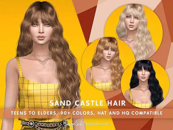 Sand Castle Hair ~ Sonya Sims for Sims 4