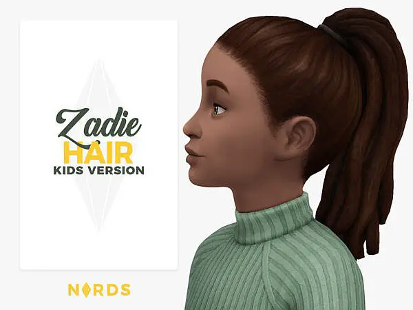 Zadie Hair by Nords ~ The Sims Resource for Sims 4
