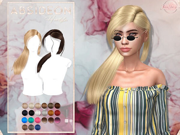JavaSims  Absibdeon Hairstyle ~ The Sims Resource for Sims 4
