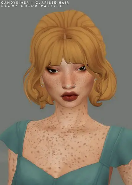 Clarisse Hairstyle ~ Candy Sims 4 for Sims 4