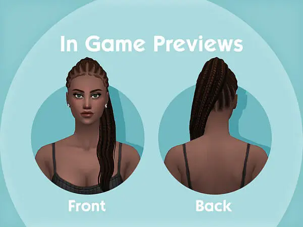 Kehlani Hairstyle by simcelebrity00 ~ The Sims Resource for Sims 4