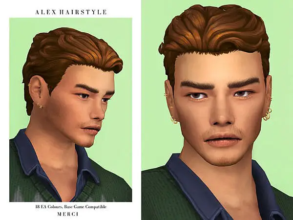 Alex Hairstyle by Merci ~ The Sims Resource for Sims 4
