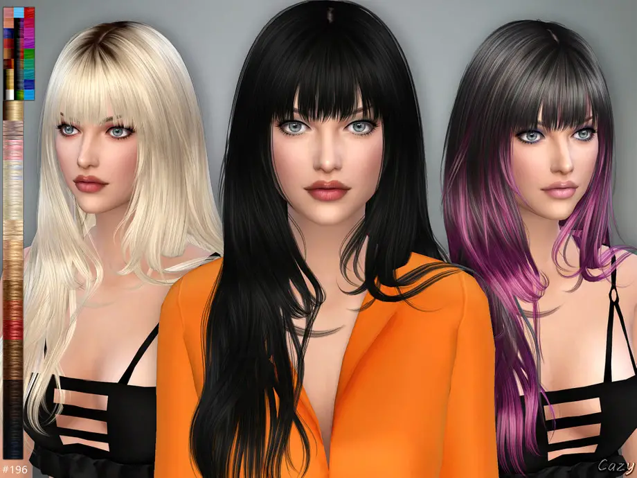 Cazy Aliza Hairstyle ~ The Sims Resource - Sims 4 Hairs