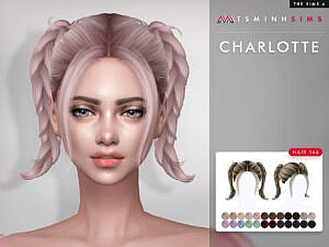 TsminhSims Charlotte Hairstyle 146