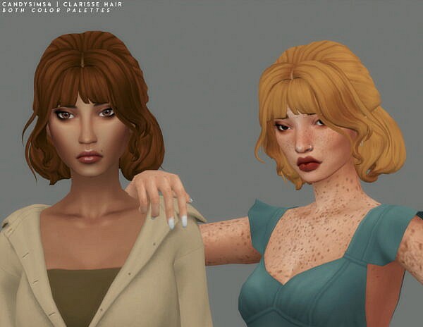 Clarisse Hairstyle ~ Candy Sims 4 for Sims 4