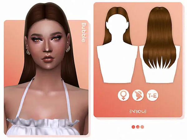 EnriqueS4 Bubble Hairstyle ~ The Sims Resource for Sims 4