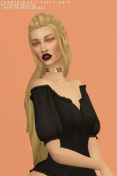Freya Hairstyle ~ Candy Sims 4 for Sims 4