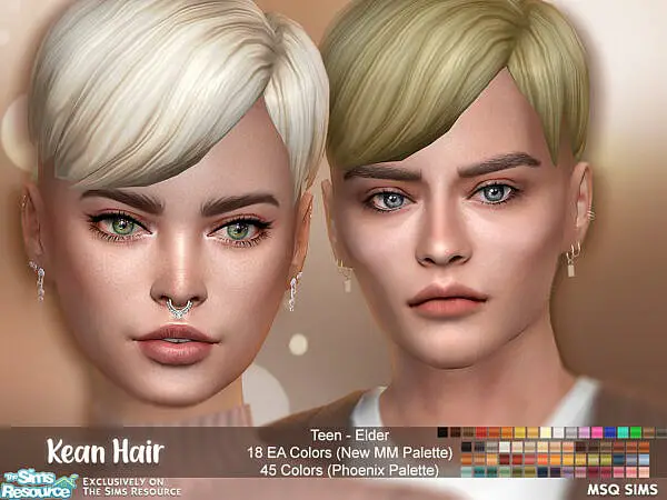 Kean Hairstyle by MSQSIMS ~ The Sims Resource for Sims 4