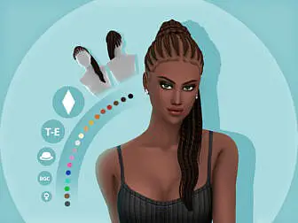 Kehlani Hairstyle by simcelebrity00