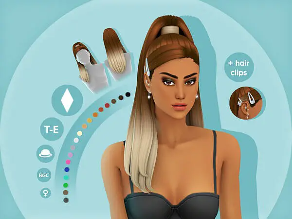 Kimmy Hairstyle by simcelebrity00 ~ The Sims Resource for Sims 4