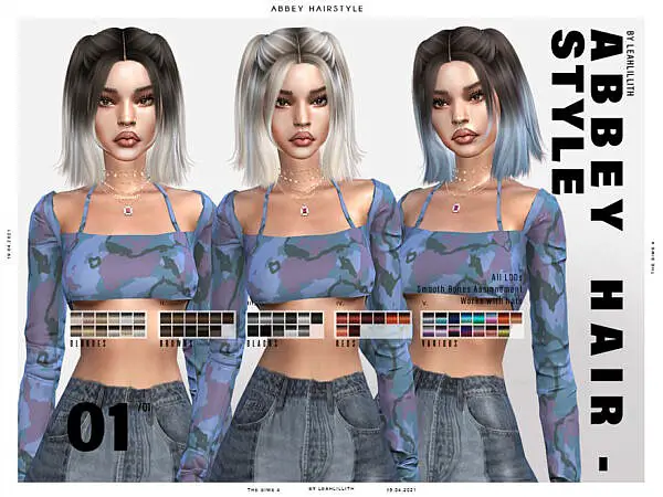 LeahLillith Abbey Hairstyle ~ The Sims Resource for Sims 4