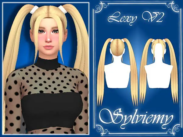 Lexy Hairstyle V2 by Sylviemy ~ The Sims Resource for Sims 4