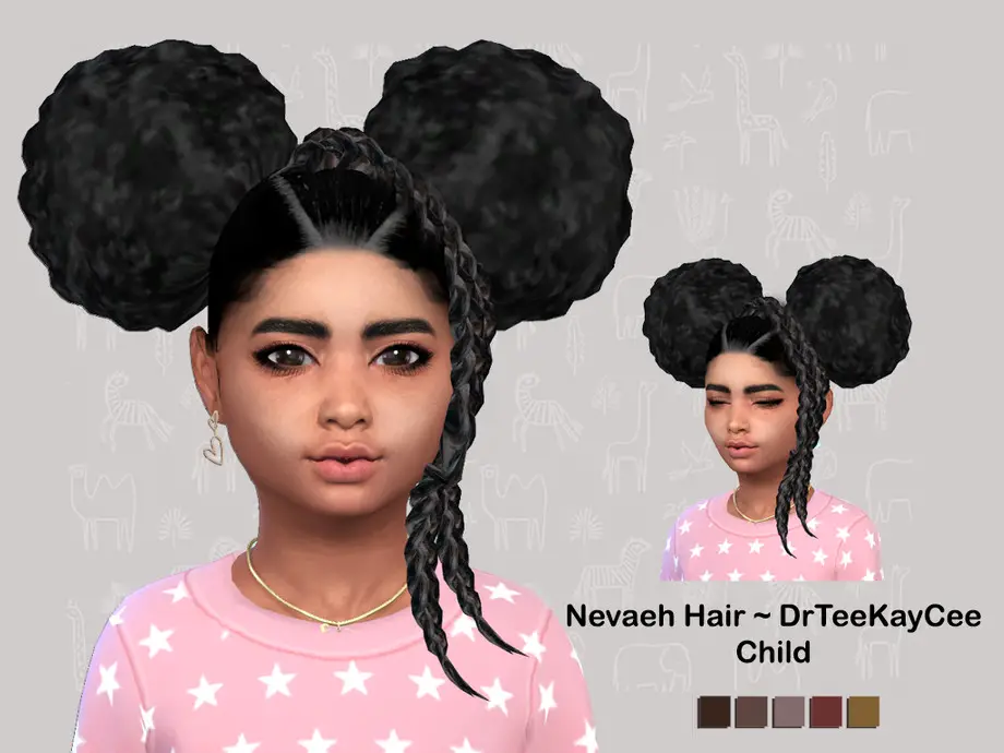 The sims 4 resource child hair
