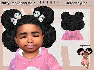 Puffy Peek-A-Boo Hairstyle by drteekaycee