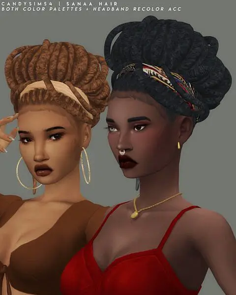 Sanna Hairstyle ~ Candy Sims 4 for Sims 4