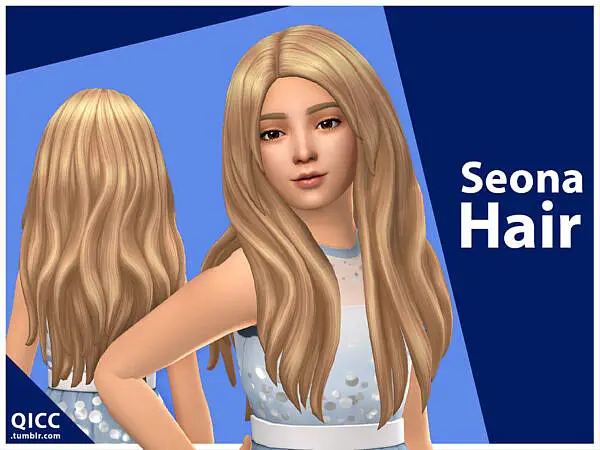 Seona Hairstyle by qicc ~ The Sims Resource for Sims 4