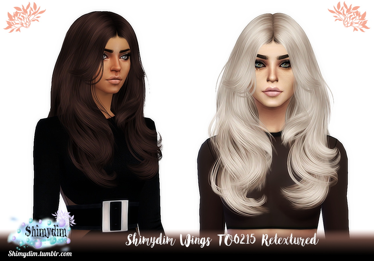 Wings TO0215 Hair Retexture ~ Shimydim - Sims 4 Hairs