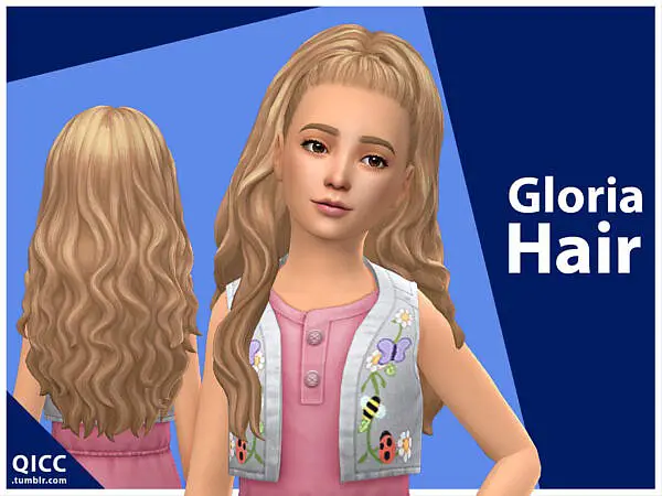 qicc Gloria Hairstyle ~ The Sims Resource for Sims 4