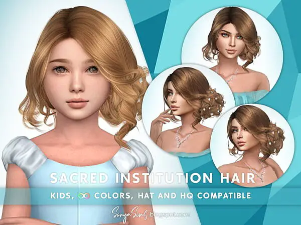 Sacred Institution Hair ~ Sonya Sims for Sims 4