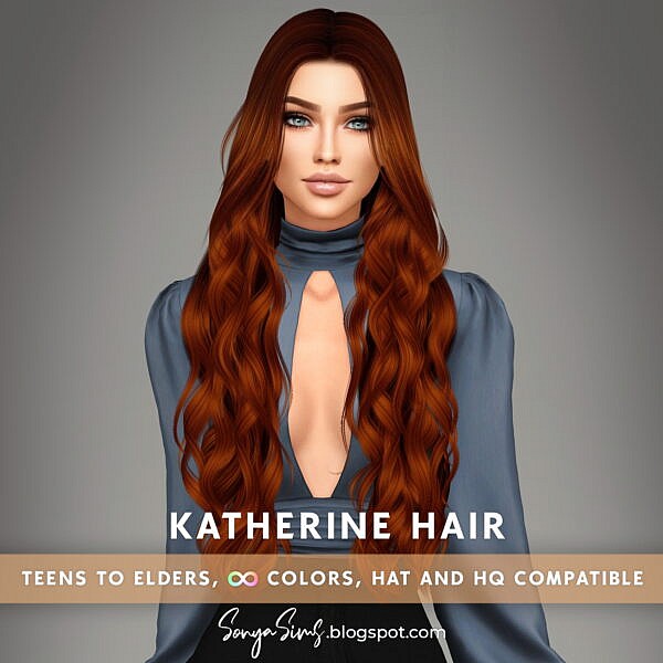 Katherine Hair ~ Sonya Sims for Sims 4