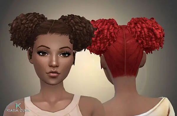 Afro Curls ~ Mystufforigin for Sims 4