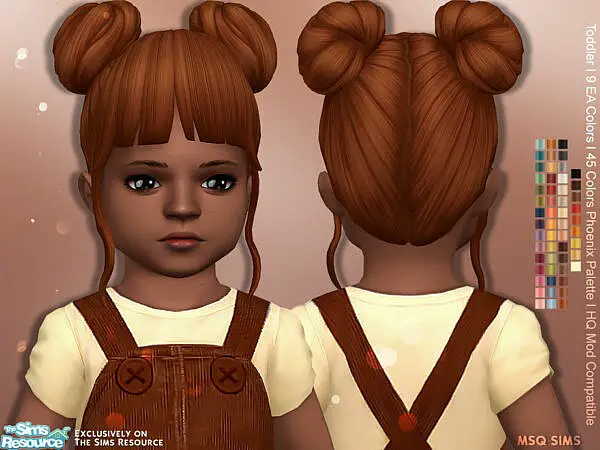 Alena Hair Toddler by MSQSIMS ~ The Sims Resource for Sims 4